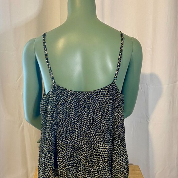 Topshop US size 8, Black and Green Patterned Camisole - Picture 4 of 5